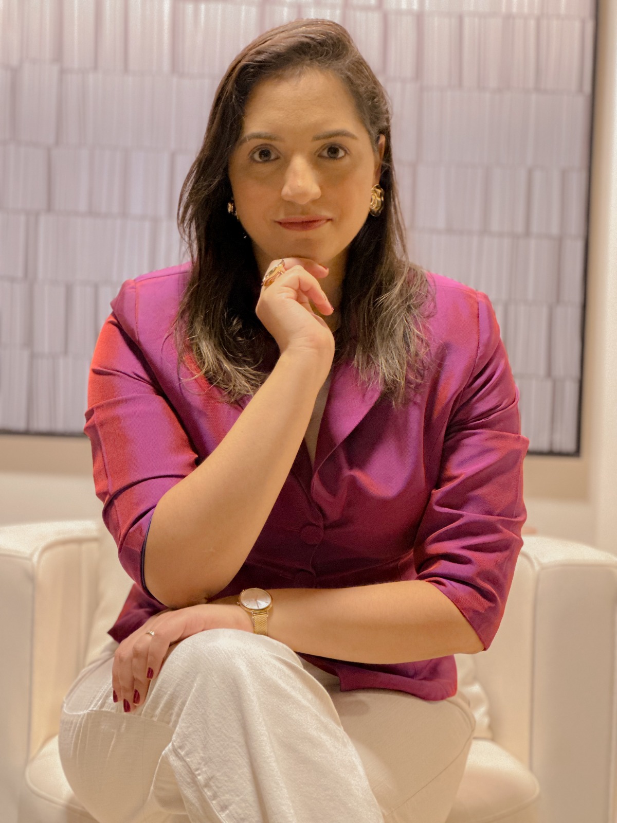 Carla Suzana Marinho at the office